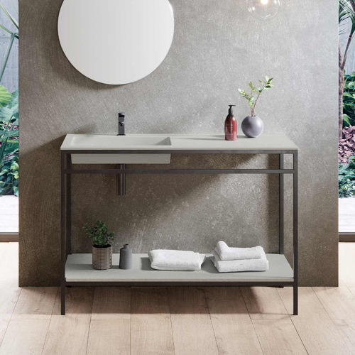 Console pour lavabo en métal - INTEGRA - ACQUABELLA