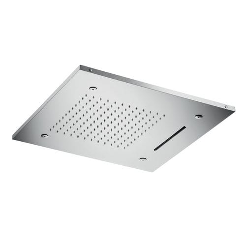 Pommeau de douche encastrable au plafond - E044140 - ALMAR - carré / pluie / cascade