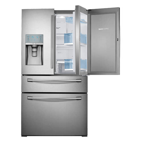 Réfrigérateur américain - RF30HBEDBSR/AA - SAMSUNG Home Appliances - résidentiel / en pose libre / en inox