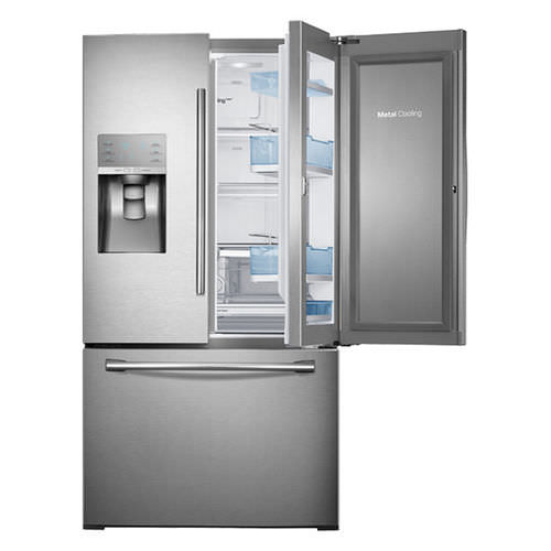 Réfrigérateur américain - RF30HDEDTSR/AA - SAMSUNG Home Appliances - résidentiel / en pose libre / en inox