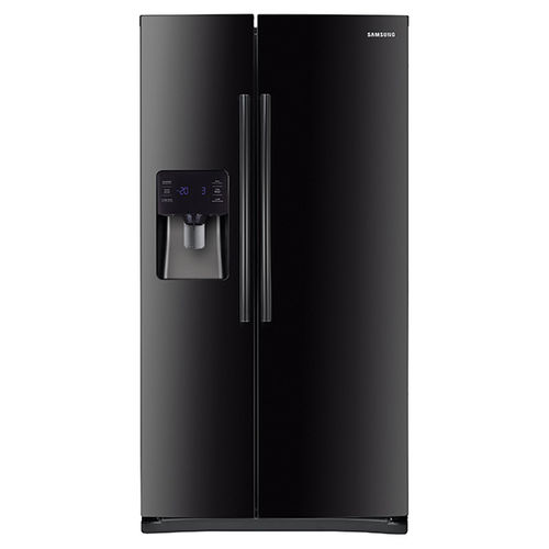 Réfrigérateur américain - RS25H5121BC/AA - SAMSUNG Home Appliances - résidentiel / en pose libre / noir