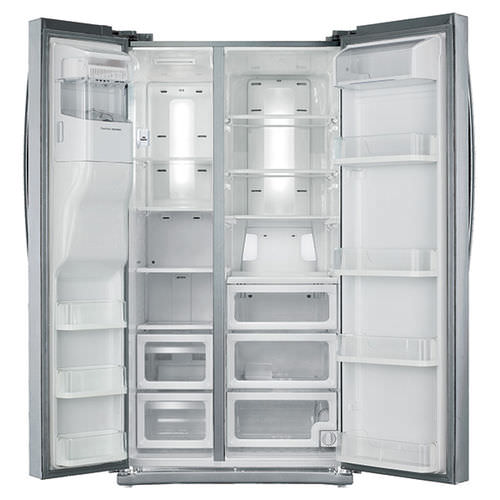 Réfrigérateur américain - RS25H5111SR/AA - SAMSUNG Home Appliances - résidentiel / en pose libre / en inox