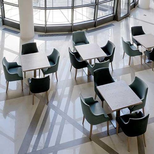 Plateau de table en céramique - FOKOS - LAMINAM - antitache / résistant à la chaleur / anti-abrasion