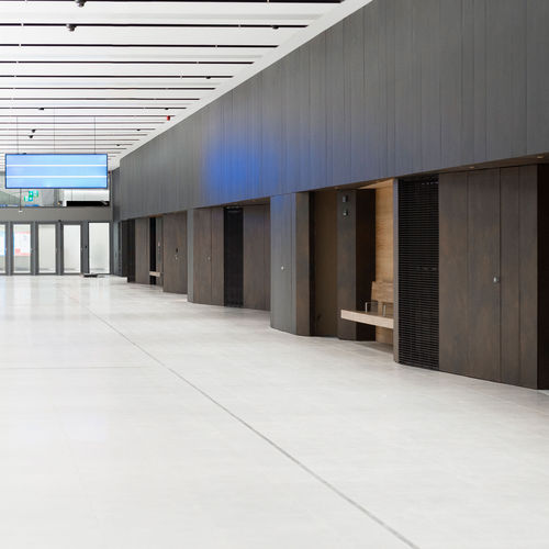 Revêtement mural pour intérieur - OSSIDO - LAMINAM - pour l'extérieur / en céramique / poli