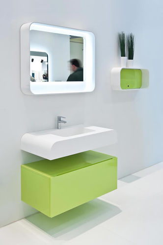 Meuble vasque suspendu - 1.0 - 2.0 ES 1 - LASAIDEA - en résine / contemporain / sans porte