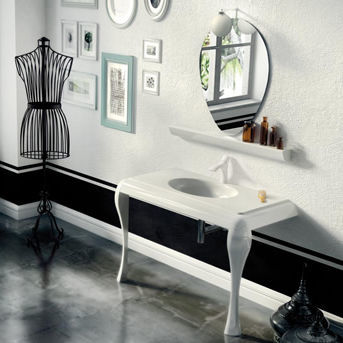 Console pour lavabo en bois - GAUDI AIR 04 - LASAIDEA