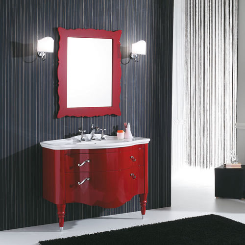 Meuble vasque à poser - DEC&Ograve; D01 - LEGNOBAGNO - en bois / en céramique / classique