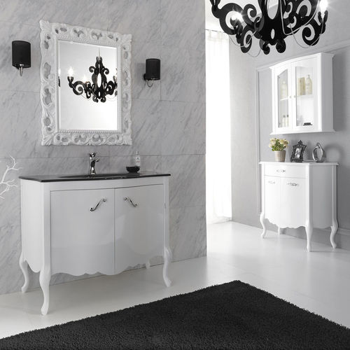 Meuble vasque à poser - NARCISO 01 - LEGNOBAGNO - en bois / en verre / de style