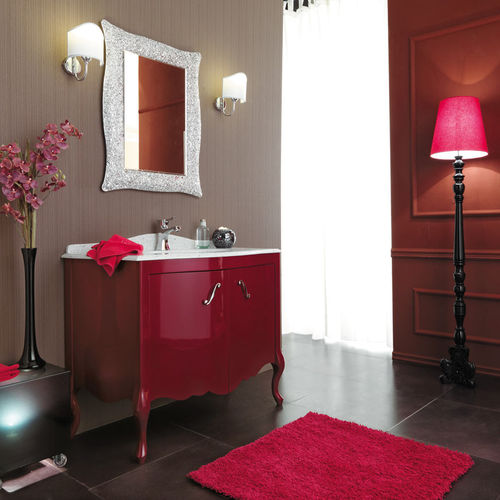 Meuble vasque à poser - NARCISO 02 - LEGNOBAGNO - en bois / en marbre / de style