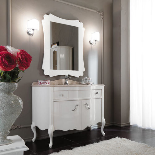 Meuble vasque à poser - NARCISO 04 - LEGNOBAGNO - en bois / en marbre / de style