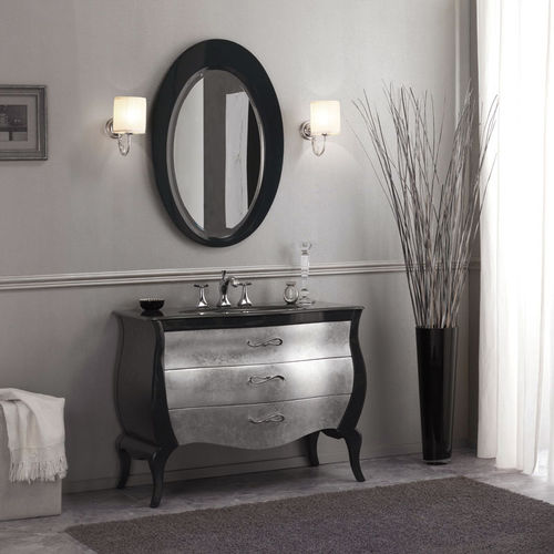 Meuble vasque à poser - VINTAGE 04 - LEGNOBAGNO - en bois / en cristal / design original