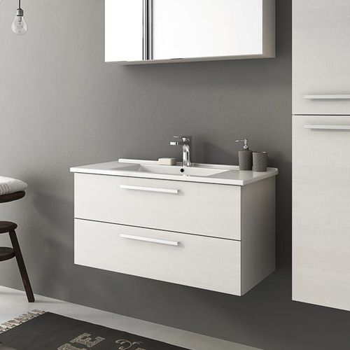 Meuble vasque suspendu - HARLEM H20 - LEGNOBAGNO - en chêne / en céramique / contemporain