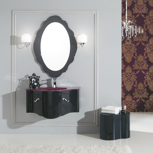 Meuble vasque suspendu - DEC&Ograve; D09 - LEGNOBAGNO - en bois / en verre / de style