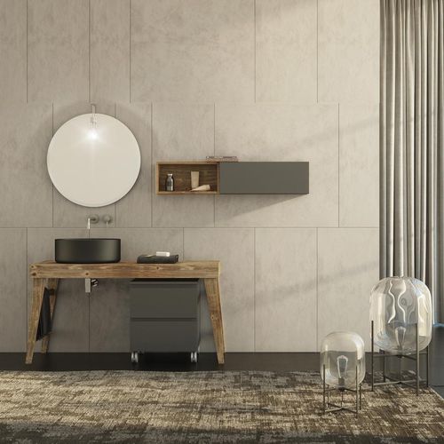 Meuble vasque à poser - FL21 - LEGNOBAGNO - en bois / en céramique / en HPL