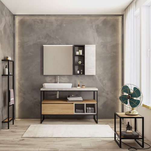 Console pour lavabo en métal - URBAN STRUTTURA 04 - LEGNOBAGNO - en céramique
