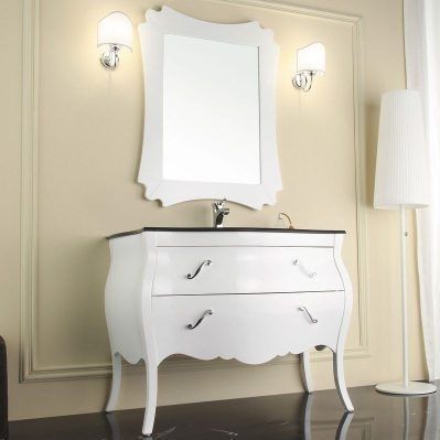 Meuble vasque à poser - VANITY 01 - LEGNOBAGNO - en noyer / en verre / en marbre