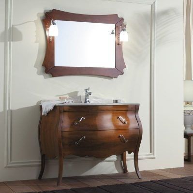 Meuble vasque à poser - VANITY 03 - LEGNOBAGNO - en noyer / en verre / en marbre