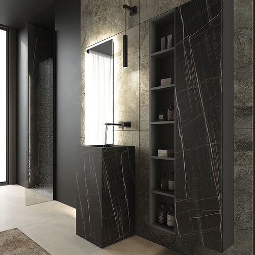 Vasque suspendue - FL07 - LEGNOBAGNO - en HPL / sur mesure / rectangulaire