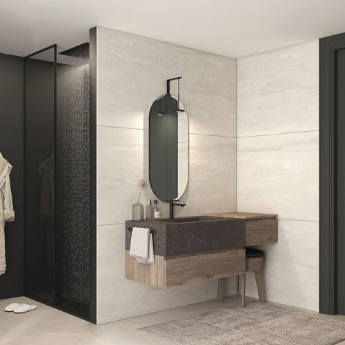 Meuble vasque suspendu - FL08 - LEGNOBAGNO - en noyer / en HPL / contemporain