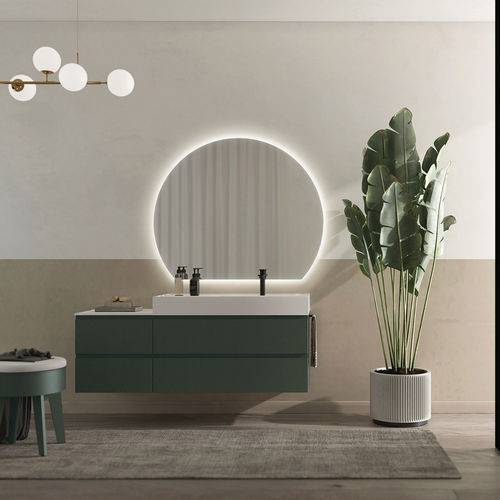 Meuble vasque suspendu - FL12 - LEGNOBAGNO - en HPL / contemporain / sans porte