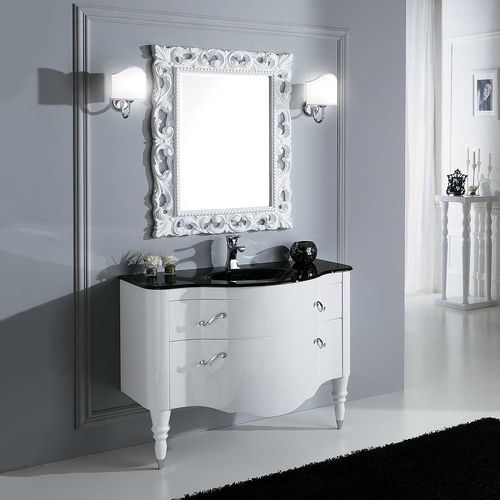 Meuble vasque à poser - DEC&Ograve; D02 - LEGNOBAGNO - en bois / en verre / classique