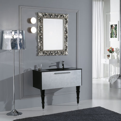 Meuble vasque suspendu - DEC&Ograve; D11 - LEGNOBAGNO - en bois / en verre / de style