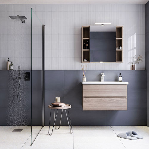 Meuble vasque suspendu - SOFT 04 - LEGNOBAGNO - en bois / en céramique / en PVC