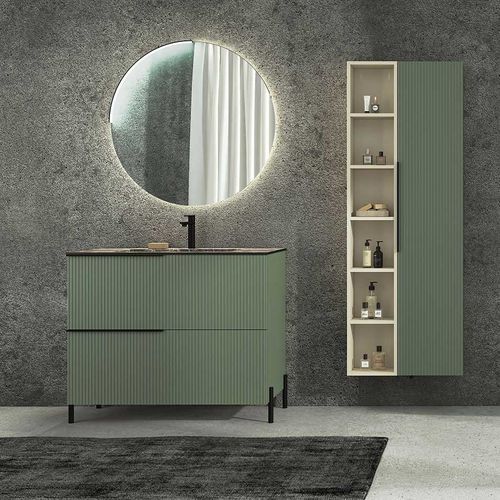 Meuble vasque à poser - RT03 Rigato - LEGNOBAGNO - en métal / en HPL / contemporain