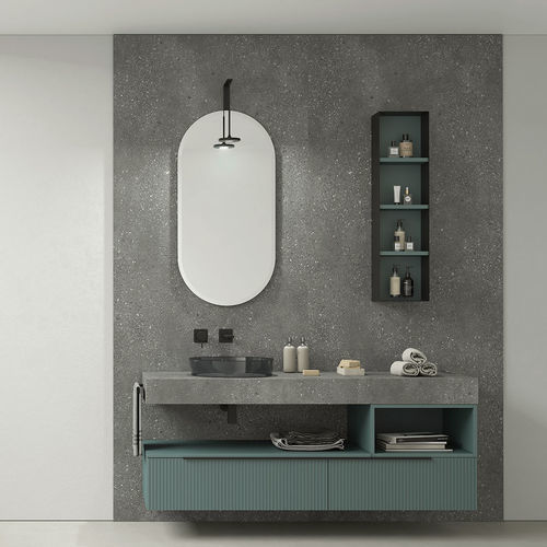 Meuble vasque suspendu - RT15 Rigato - LEGNOBAGNO - en HPL / contemporain / sans porte