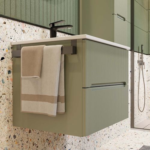 Meuble vasque mural - VERSO VE.02 - LEGNOBAGNO - en bois / en céramique / contemporain