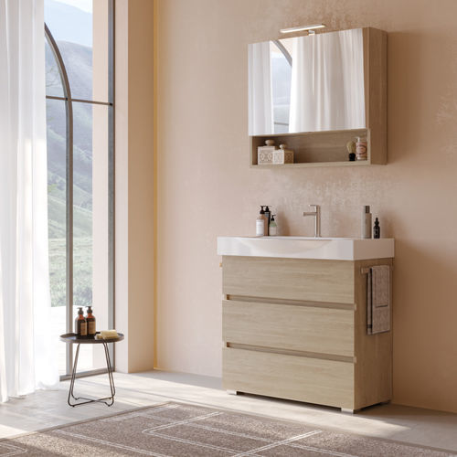 Meuble vasque à poser - MANATTHAN M4 - LEGNOBAGNO - en céramique / contemporain / sans porte