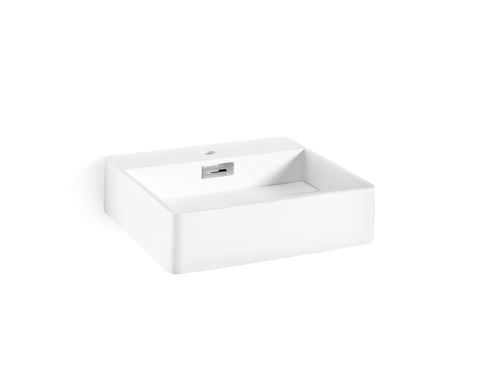 Vasque à poser - MOMON : 53555.26 - LINEABETA - en pierre / avec miroir ajustable / rectangulaire