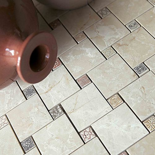 Mosaïque en marbre - ACQUAFORTE : CLASSIC BOX - LITHOS MOSAICO ITALIA - polie / mate / d'intérieur