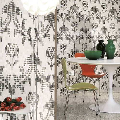 Mosaïque en marbre - ARTISTIC : DAMSCO PIXEL - LITHOS MOSAICO ITALIA - texturée / d'intérieur / de sol