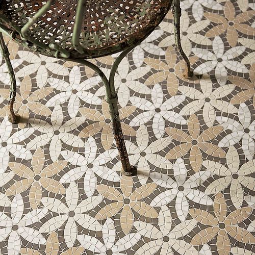 Mosaïque en marbre - ARTISTIC : PRÉ DE FLEURS - LITHOS MOSAICO ITALIA - texturée / d'intérieur / de sol
