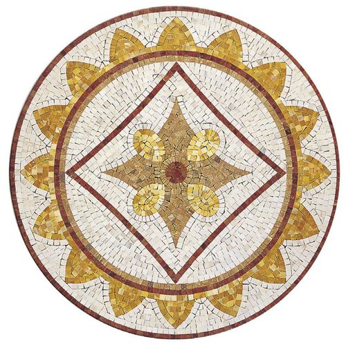 Carrelage en marbre - ARTISTIC : CORONA - LITHOS MOSAICO ITALIA - d'intérieur / de sol / à motif géométrique
