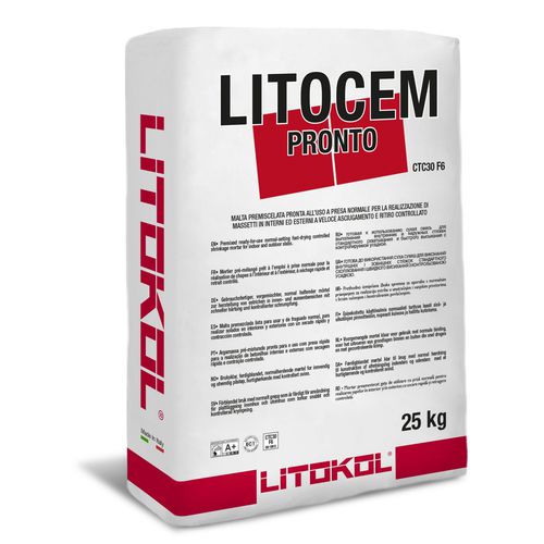 Mortier de réparation - LITOCEM PRONTO - LITOKOL - antiretrait / adhésif / pour chape