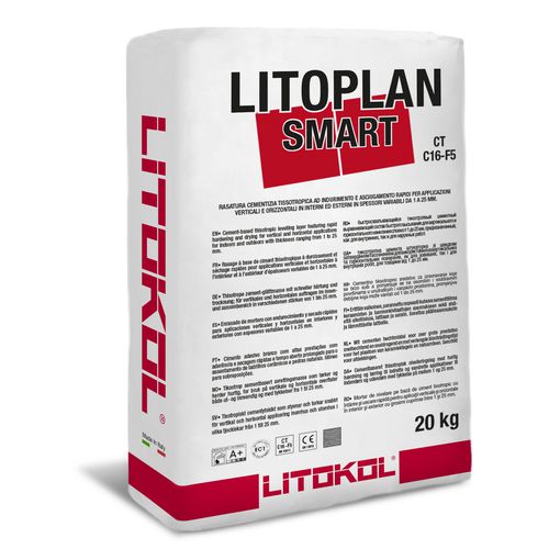 Mortier antiretrait - LITOPLAN SMART - LITOKOL - de lissage / adhésif / pour béton