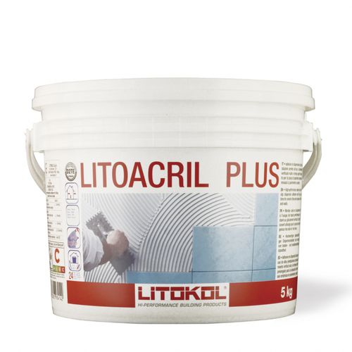 Colle en pâte de fixation - LITOACRIL PLUS - LITOKOL - pour plâtre / pour ciment / pour béton