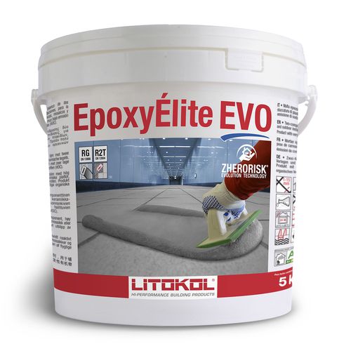 Mortier résistant à l'acide - EPOXYÉLITE EVO - LITOKOL - de jointoiement / de masticage / adhésif
