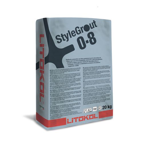 Mortier-colle haute performance - STYLEGROUT 0-8 - LITOKOL - de masticage / pour carrelage / en poudre