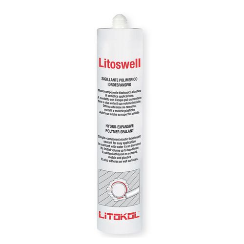 Mastic élastique - LITOSWELL - LITOKOL - à base de polymer / étanche / pour béton
