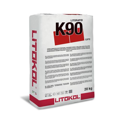 Mortier-colle de scellement - LITORAPID K90 - LITOKOL - pour carrelage / pour béton / de ciment