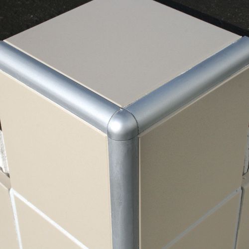 Profilé de finition aluminium - ETA  - LITOKOL - pour carrelage / pour angle extérieur / quart-de-rond