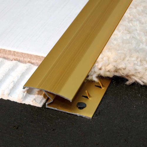 Profilé de transition en aluminium - TGA  - LITOKOL - pour moquette / quart-de-rond / argenté