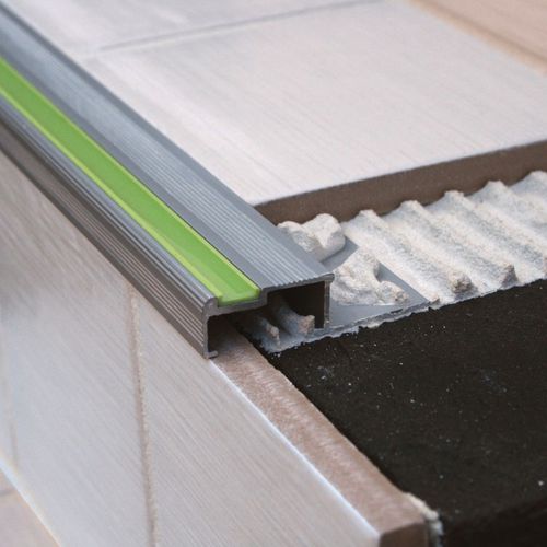 Nez de marche en aluminium - ALM  - LITOKOL - antidérapant / photoluminescent