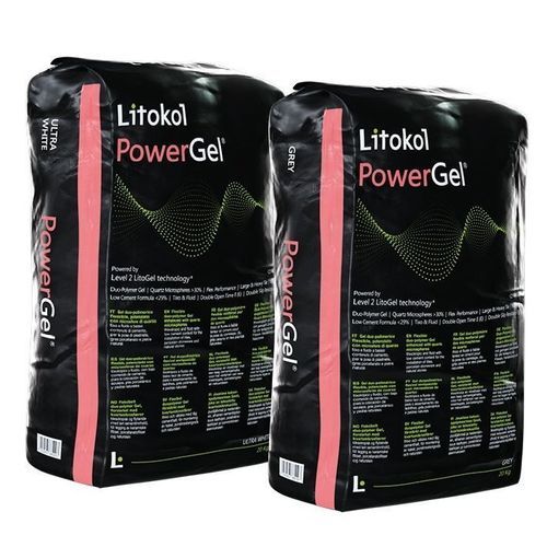 Mortier-colle pour chape - POWERGEL&reg; - LITOKOL - pour carrelage / pour pierre / pour mur