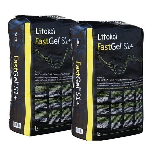 Mortier-colle pour carrelage - FASTGEL&reg; S1+ - LITOKOL - pour plaque de plâtre / pour pierre / pour marbre