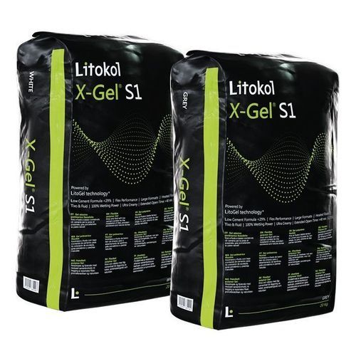 Mortier-colle pour carrelage - X-GEL&reg; S1 - LITOKOL - pour pierre / pour marbre / pour mur