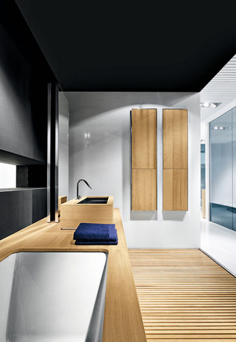 Douche à l'italienne - BATHTUB – WASHBASIN – SHOWER SYSTEM - MAKRO - en verre / rectangulaire